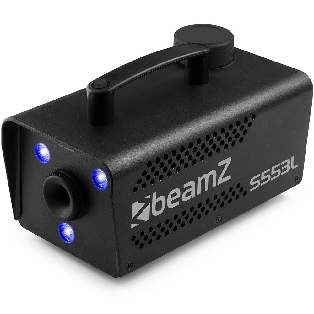 Beamz Fog Machine 550w 3XRGB LED Remote Control S553L