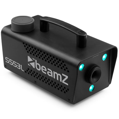 Beamz Fog Machine 550w 3XRGB LED Remote Control S553L
