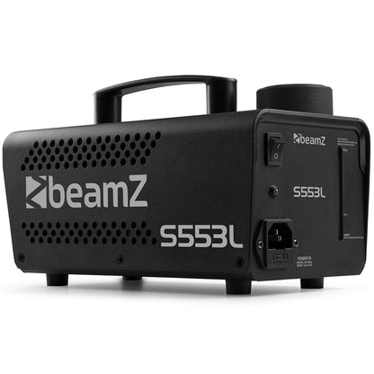 Beamz Fog Machine 550w 3XRGB LED Remote Control S553L