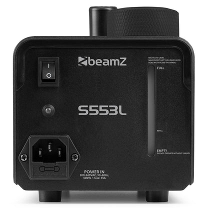 Beamz Fog Machine 550w 3XRGB LED Remote Control S553L