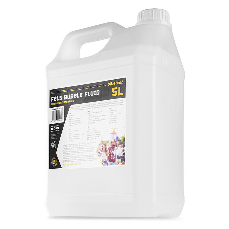 Beamz Bubble Fluid 5 Litre FBL5