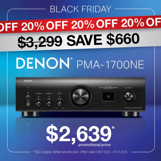 Denon PMA-1700NE 2 Ch. 140W integrated Amplifier with USB-DAC (Black) PMA1700NE