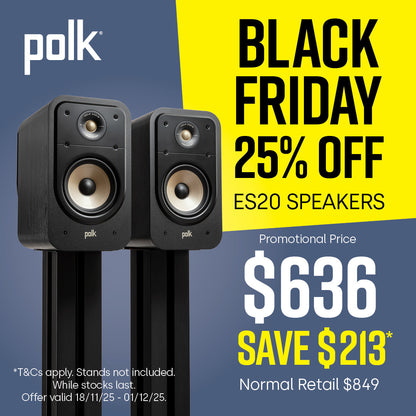 Polk Audio Signature Elite ES20 Bookshelf Speakers SIGS20ELBK