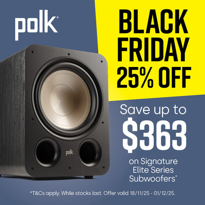 Polk Audio Signature Elite ES08 Subwoofer 8" 100w 32-80hz Black SIGS08SUBELBKAU