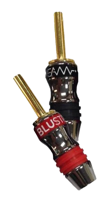 Blustream Banana Plug Gold Plated 4mm Nickel body Red & Black SOLD Pair BSBANPLSET