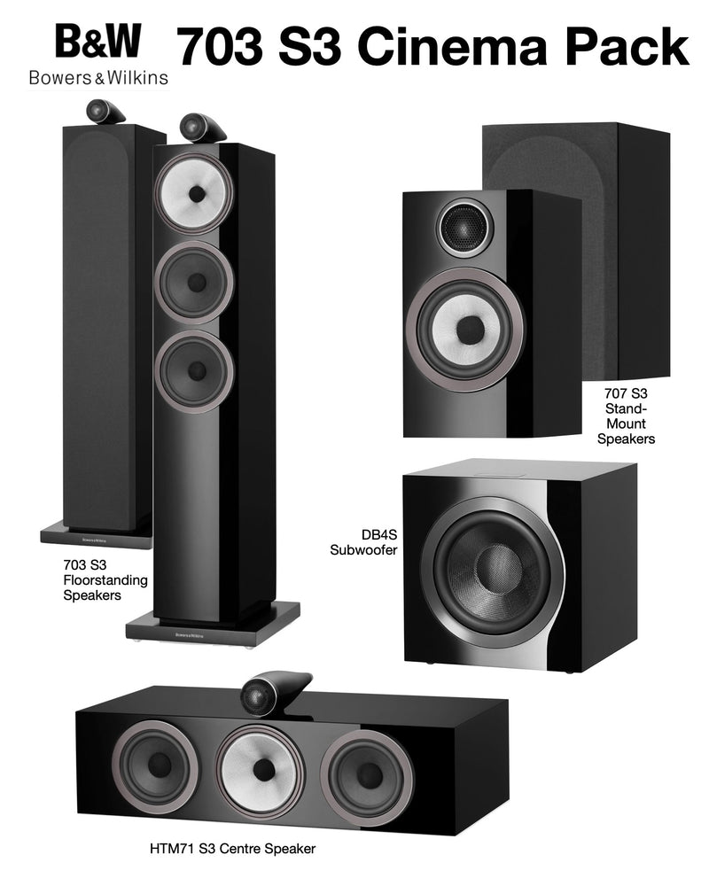 Bowers & Wilkins 703 S3 Cinema Bundle