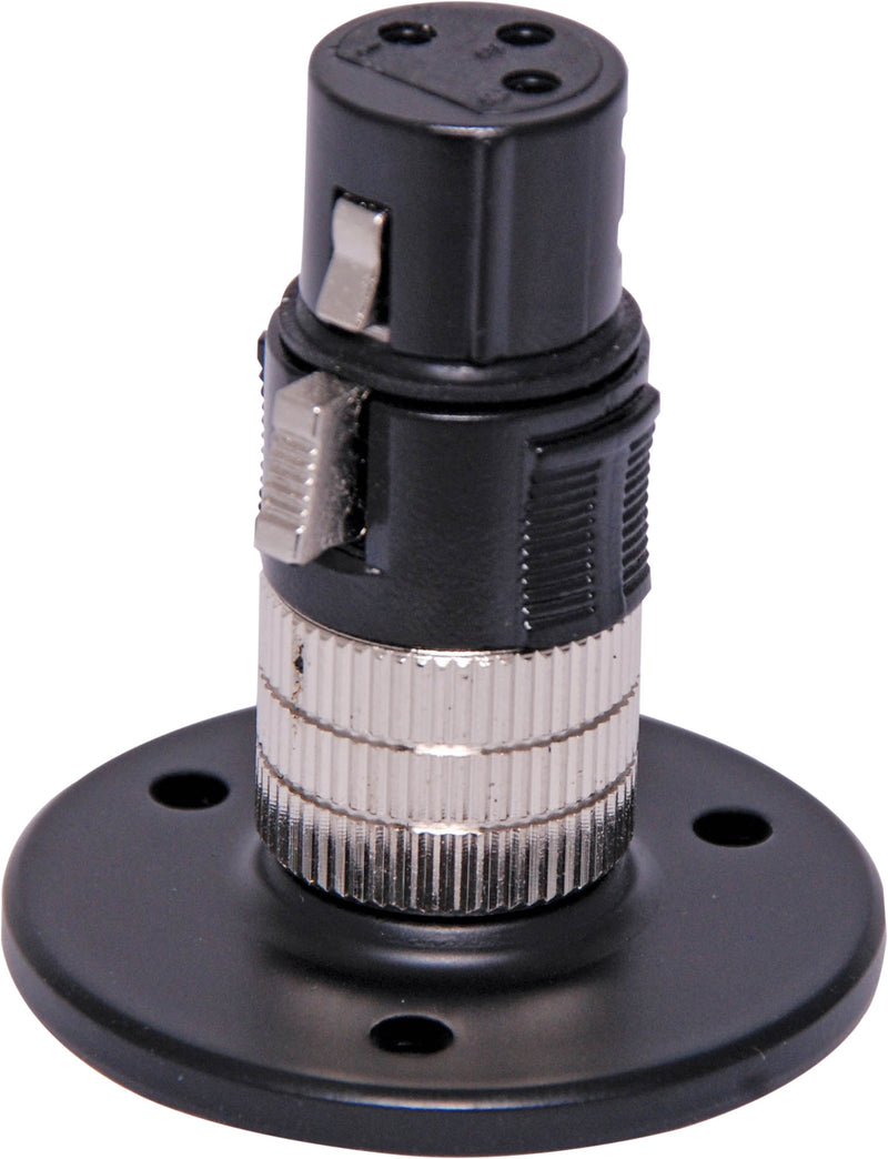 Black desk Mount XLR Microphone Socket C0431