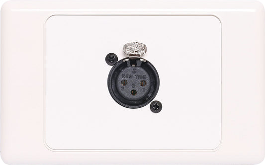 Wall Plate Dual Cover 3 Pin XLR Horizontal Microphone C0446A