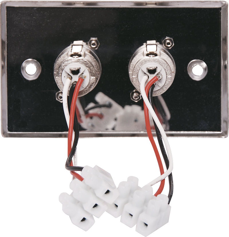 Wallplate Dual 3pin Xlr C0447