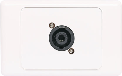 Wall Plate 4 Pin Neutrik Speakon Horizontal Speaker Dual Cover C0459
