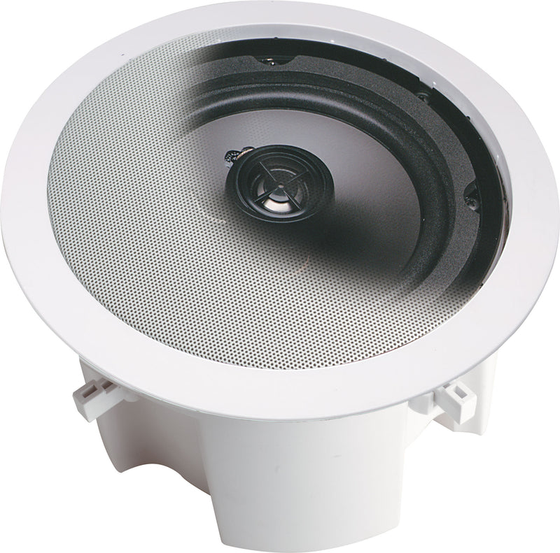 Ceiling Speaker 165mm 35W 2 Way Round Backbox Pair C0874