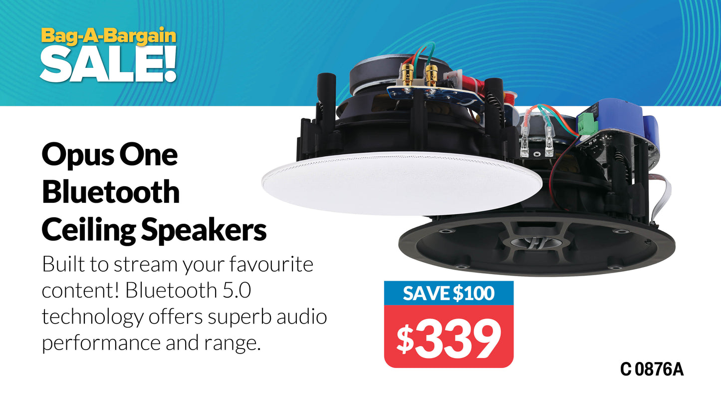 In-Wall & Ceiling Speakers 165mm (6.5") 2-Way Bluetooth Ceiling Speakers C0876A