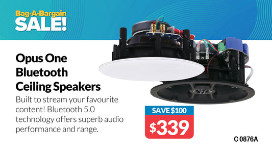 In-Wall & Ceiling Speakers 165mm (6.5") 2-Way Bluetooth Ceiling Speakers C0876A