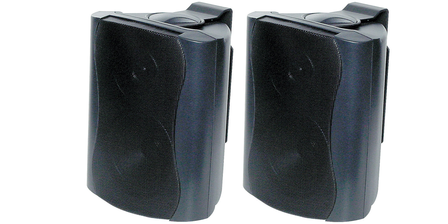 Speaker Wall Mount 45W 100V 8 Ohm Pair Black C0913