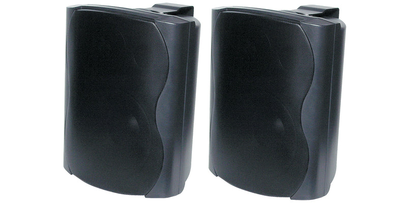 85W 8 Ohm Wall Mount Black Speaker Pair C0916