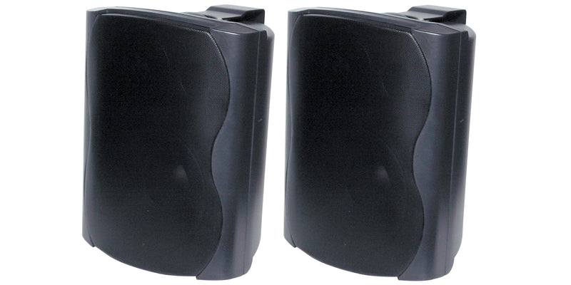 50W 100V 8 Ohm Wall Mount Black Speaker Pair C0923