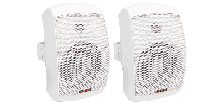 30W 2 Way 8 Ohm/100V White Wall Speakers Pair C0946