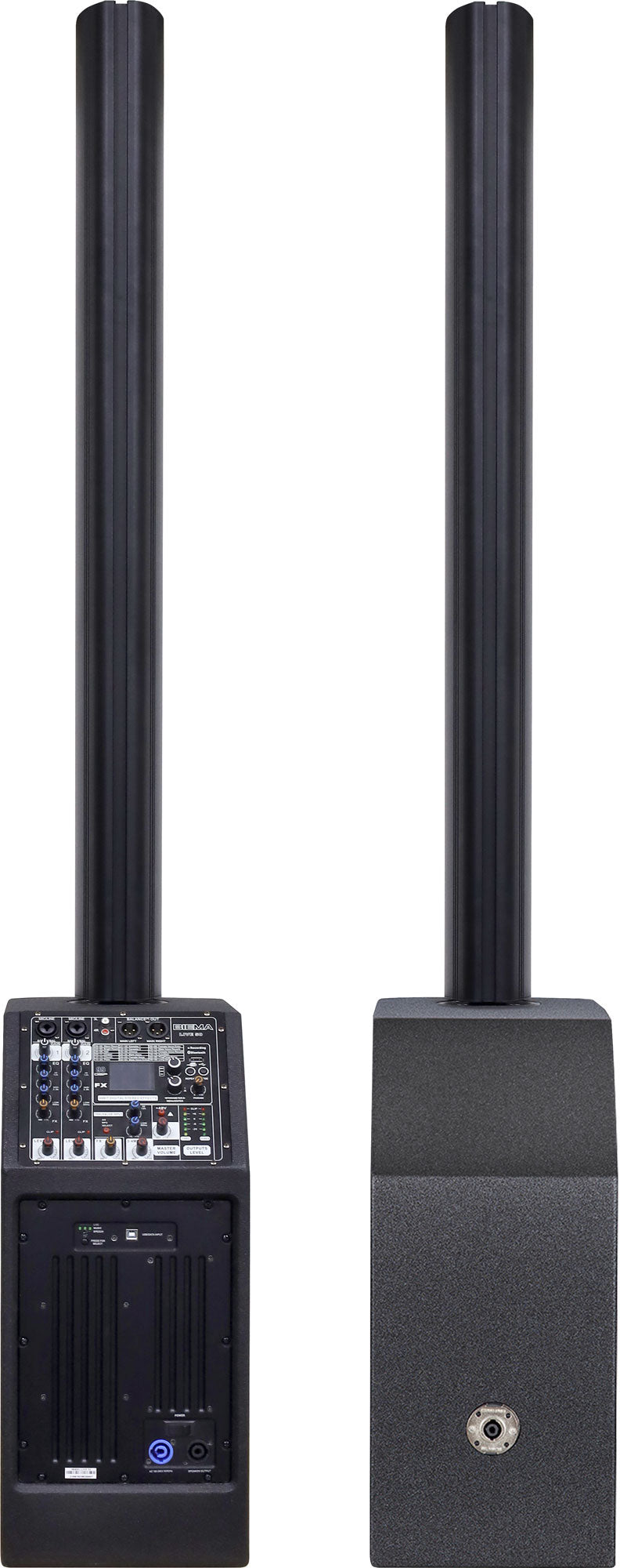 PA Column Speaker With Subwoofer Pair 550W C1035