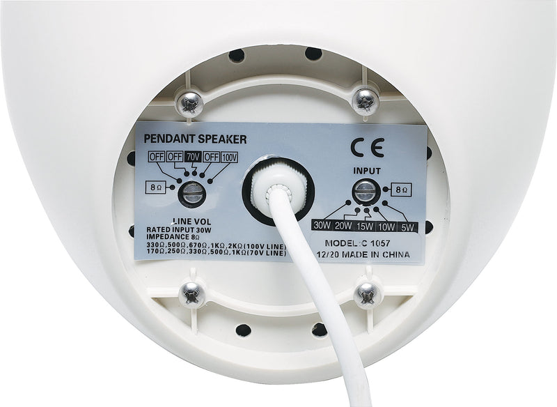 Ceiling Speaker 30W 100V Line Pendant C1057