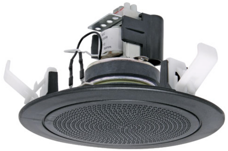 One-Shot Ceiling PA Speaker 100mm (4") 5W 100V Black C2169