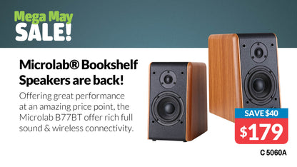 Speakers Microlab B77BT Active Bookshelf Speaker System C5060A