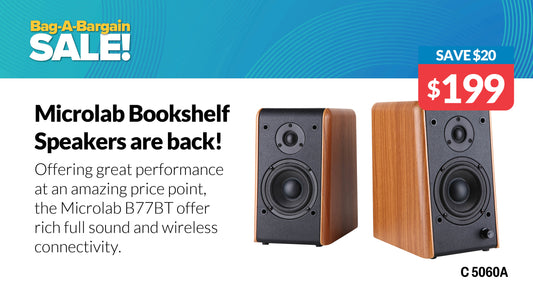 Speakers Microlab B77BT Active Bookshelf Speaker System C5060A