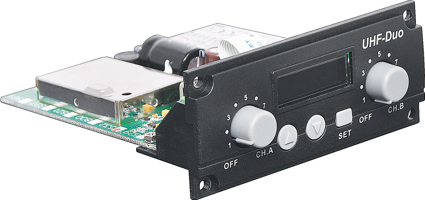 Portable PA System UHF Wireless Dual Microphone Receiver 640MHz Module C7317A