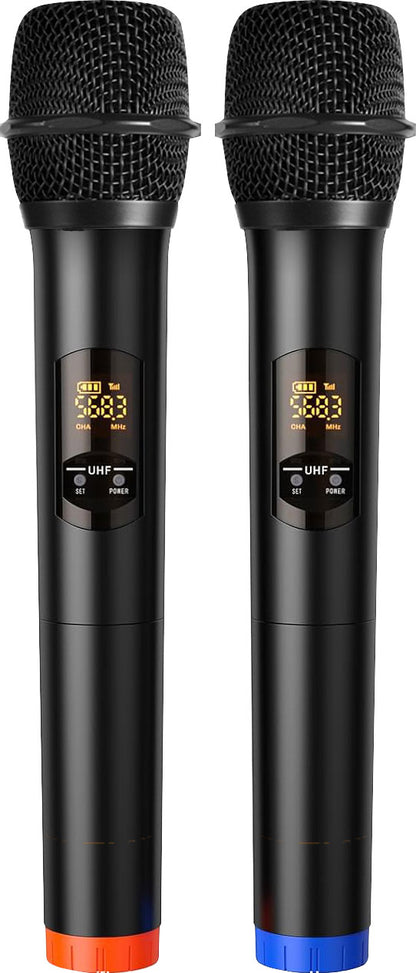 Wireless Microphone Systems Karaoke Mixer With Dual Wireless Microphones With Bluetooth C8825