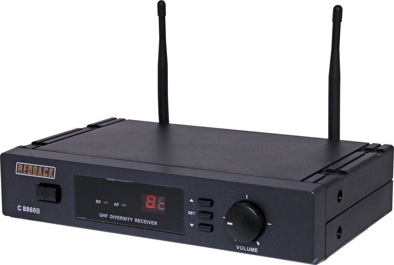 Auto-Scan UHF Wireless Mic Receiver 16 Ch 520-550MHz C8860B