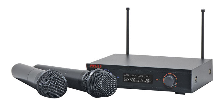 Redback UHF Wireless Microphone System 2 Ch With Two Handheld Mics C8884