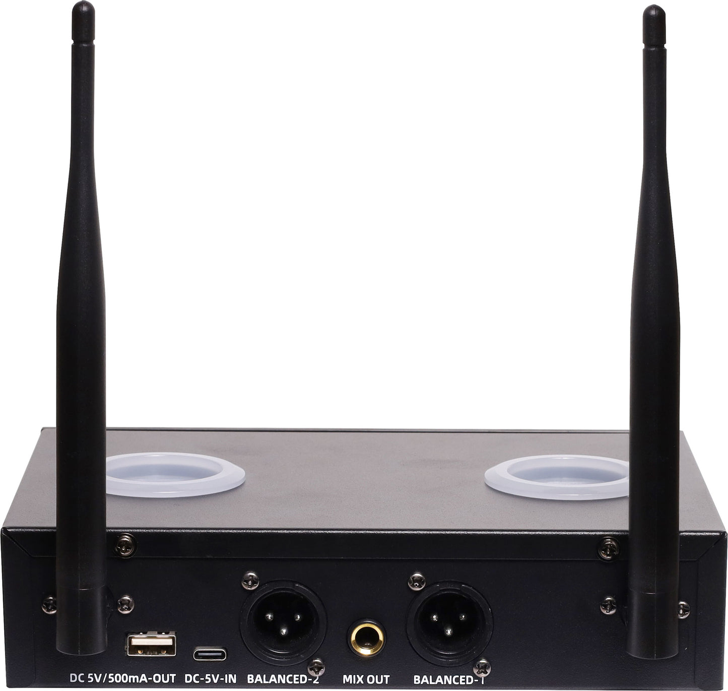 Microphone Uhf Wireless System 2 Ch With Two Handheld Mics Redback C8885