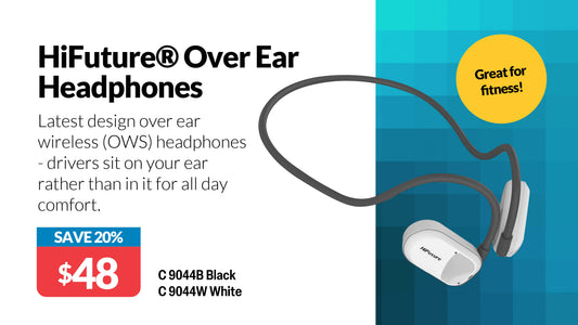 Headphones Future Mate Open Ear OWS Wireless Headphones Black C9044B