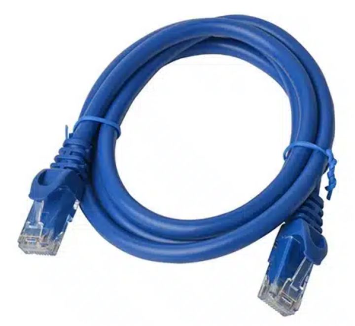 8Ware CAT6A Cable 1.5m - Blue Color RJ45 Ethernet Network LAN UTP Patch Cord Snagless CB8W-PL6A-1.5BLU