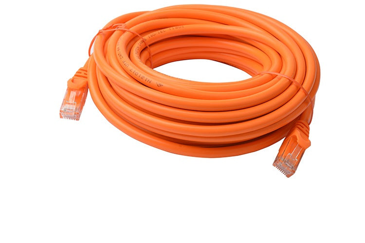 8Ware CAT6A Cable 10m - Orange Color RJ45 Ethernet Network LAN UTP Patch Cord Snagless CB8W-PL6A-10ORG