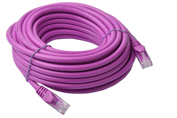 8Ware CAT6A Cable 10m - Purple Color RJ45 Ethernet Network LAN UTP Patch Cord Snagless CB8W-PL6A-10PUR