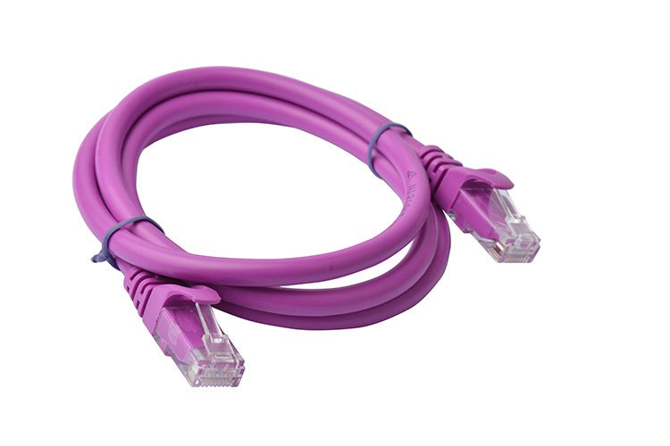 8Ware CAT6A Cable 1m - Purple Color RJ45 Ethernet Network LAN UTP Patch Cord Snagless CB8W-PL6A-1PUR