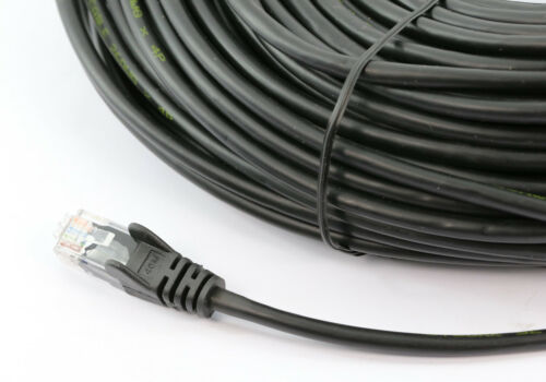 8Ware CAT6A Cable 20m - Black Color RJ45 Ethernet Network LAN UTP Patch Cord Snagless CB8W-PL6A-20BLK
