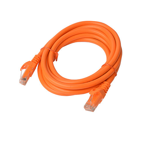 8Ware CAT6A Cable 2m - Orange Color RJ45 Ethernet Network LAN UTP Patch Cord Snagless CB8W-PL6A-2ORG