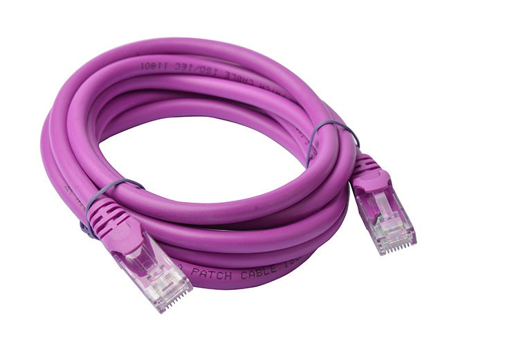 8Ware CAT6A Cable 2m - Purple Color RJ45 Ethernet Network LAN UTP Patch Cord Snagless CB8W-PL6A-2PUR