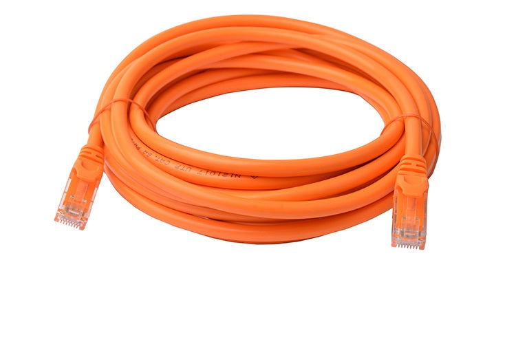 8Ware CAT6A Cable 5m - Orange Color RJ45 Ethernet Network LAN UTP Patch Cord Snagless CB8W-PL6A-5ORG