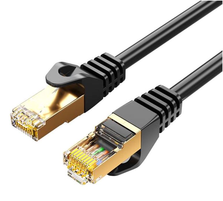 8Ware CAT7 Cable 2m - Black Color RJ45 Ethernet Network LAN UTP Patch Cord Snagless CB8W-PL7-2BLKF