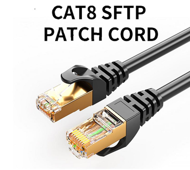 8Ware CAT8 Cable 0.5m (50cm) - Grey Color RJ45 Ethernet Network LAN UTP Patch Cord Snagless CB8W-PL8-0.5GRY