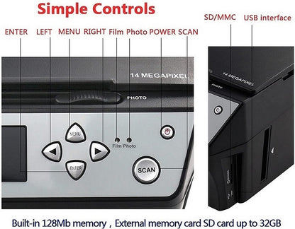 Qpix Multifunction Combo Scanner Film Photo Negatives CBS1600