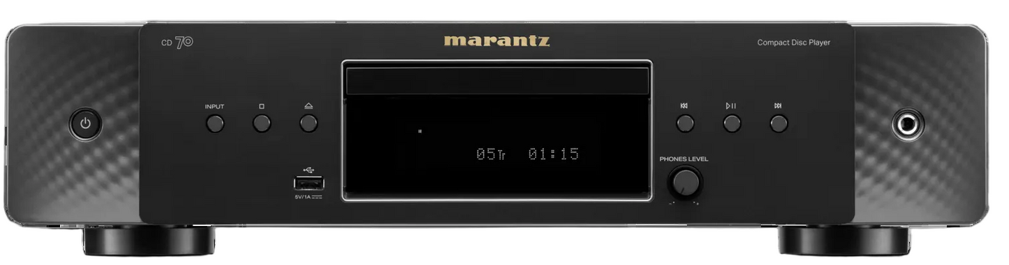 Marantz Compact Disc Player Single Tray Usb Headphone Amp Black CD70/AU1B