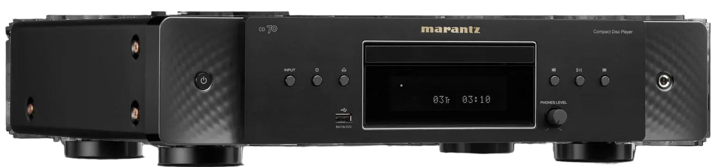Marantz Compact Disc Player Single Tray Usb Headphone Amp Black CD70/AU1B
