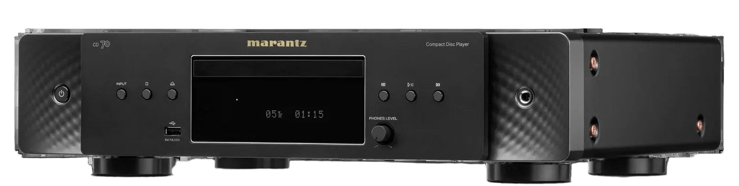 Marantz Compact Disc Player Single Tray Usb Headphone Amp Black CD70/AU1B