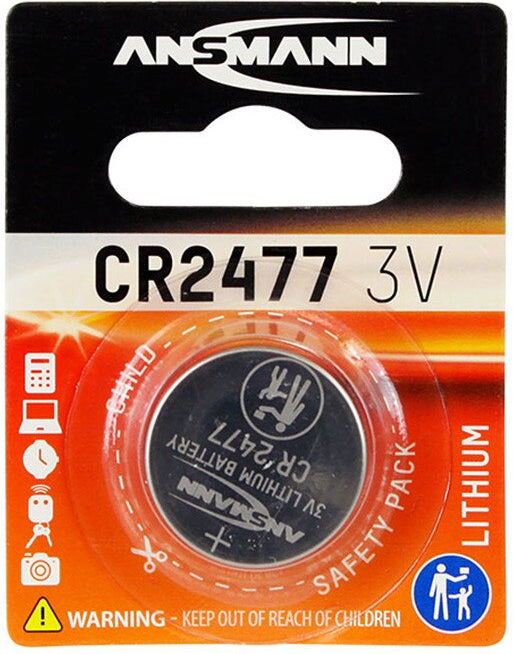 Button Cell Batteries Battery 3v Lithium CR2477 CR2477-BP1(A)