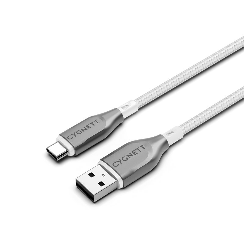 Cygnett Armoured USB-C To USB-A Cable 2m White CY4684PCUSA