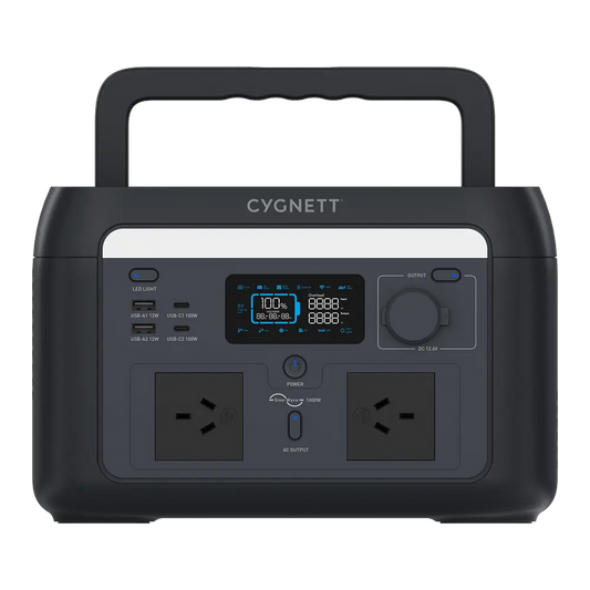 Cygnett Roam 1000w Portable Power Station 614.4wh Black CY5868CYPPS