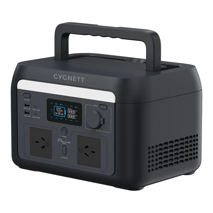 Cygnett Roam 1000w Portable Power Station 614.4wh Black CY5868CYPPS